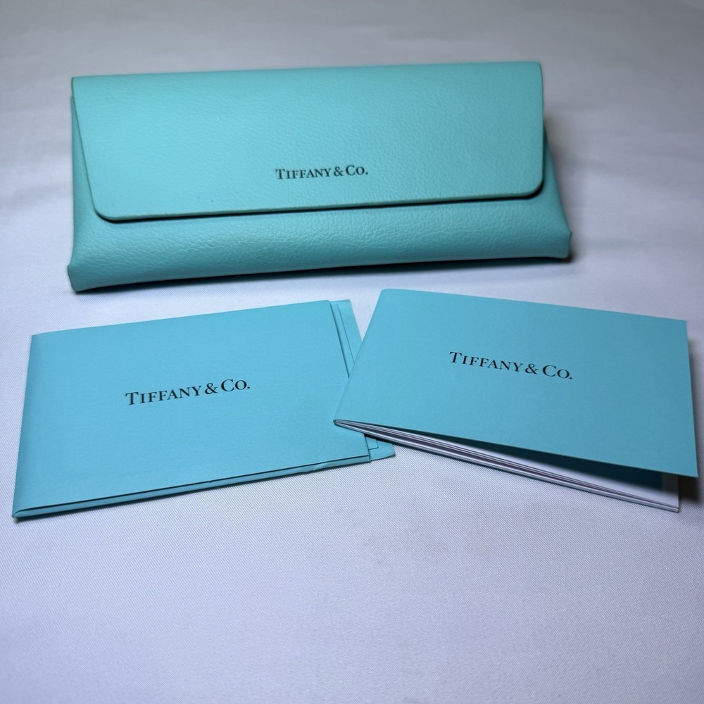 Tiffany Blue Leather Magnetic Glass Eyeglass Case Medium